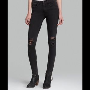 Rag & bone skinny jeans in “Soft Rock with Holes”